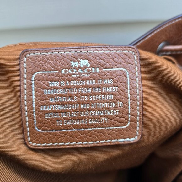 Coach Leather Bucket Bag - Picture 8 of 11